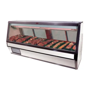 Howard-McCray SC-CMS40E-6-LED 75 1/2″ Full Service Red Meat Case w/ Straight Glass – (1) Level, 115v