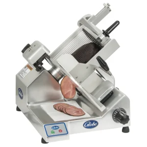 Globe S13 Manual Meat & Cheese w/ 13″ Blade, Belt Driven, Aluminum, 1/2 hp