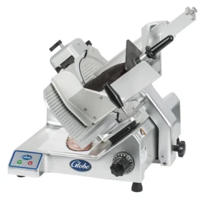 Globe S13 Manual Meat & Cheese w/ 13″ Blade, Belt Driven, Aluminum, 1/2 hp