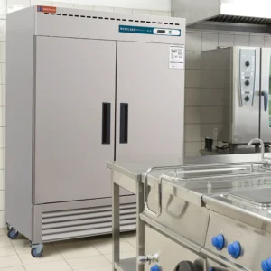 Commercial Reach in 2 Door Fridge, 49 Cu.ft Stainless Steel Reach in Upright Fan Cooling Refrigerator