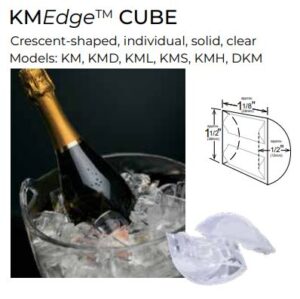 Hoshizaki DKM-500BAJ 545 lb Floor Model Crescent Ice Dispenser – 200 lb Storage, Bucket Fill, 115v