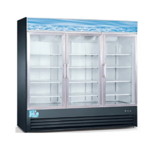 North Pole 3 Glass Door Merchandiser Refrigerator