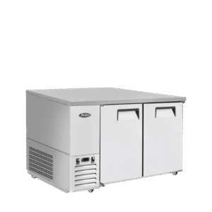 Atosa SBB59GRAUS1 59″ Shallow Depth Double Solid Door Back Bar Cooler (Stainless Steel Interior & Exterior)