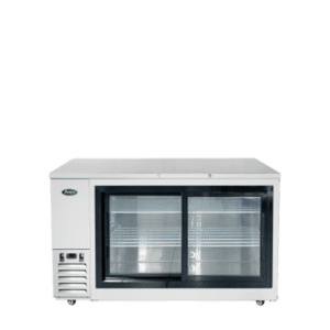 Atosa SBB69SGGRAUS1 – 69″ Shallow Depth Back Bar Cooler with Glass Sliding Doors (Stainless steel exterior & interior)