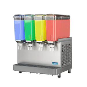 Crathco SR-4E-16 Classic Pro Bubbler Mini Quad Pre-Mix Cold Beverage Dispenser, 2.4 Gal/each
