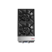 Atosa USA ACHP-2 12″ Countertop Gas Hotplate with (2) Burners, Manual Controls, 64.000 BTU