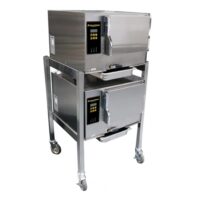 AccuTemp E32403D110 DBL Floor Model Boilerless Electric Convection Steamer