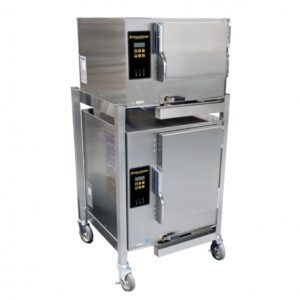 AccuTemp E3/E62083E150 DBL Electric Convection Steamer w/ 2 Compartments, Boilerless, Floor