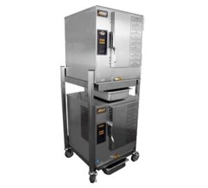 AccuTemp P61201D060 DBL Floor Model Boilerless Gas Convection Steamer
