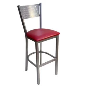 AAA Furniture Wholesale 317BS GR4-SLV Bar Stool with Upholstered Seat