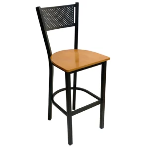 AAA Furniture Wholesale 317BS WS-BLK Bar Stool, Black (Quick Ship)