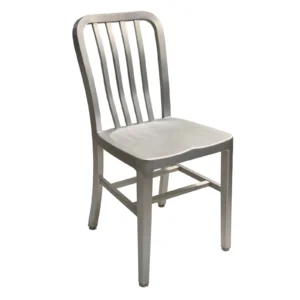 AAA Furniture Wholesale 801 Aluminum Outdoor Side Chair with Slat Back (Quick Ship)
