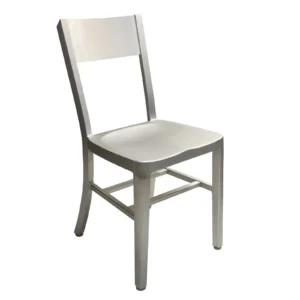 AAA Furniture Wholesale 804 Aluminum Outdoor Side Chair with Aluminum Back & Seat (Quick Ship)