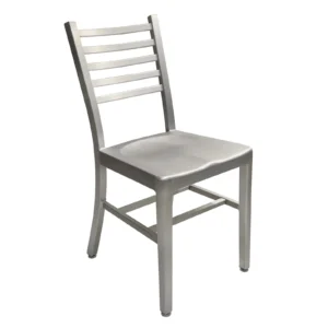 AAA Furniture Wholesale 805A Aluminum Outdoor Side Chair with Ladder Back (Quick Ship)