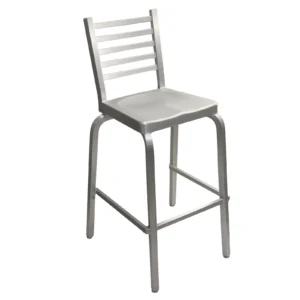 AAA Furniture Wholesale 805A-BS Aluminum Bar Stool with Ladder Back (Quick Ship)