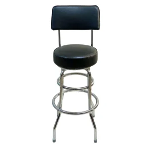 AAA Furniture Wholesale DRB/BACK Bar Stool with Upholstered Back & Seat