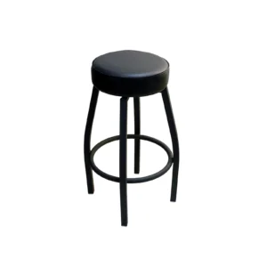 AAA Furniture Wholesale SRB-316 Bar Stool with Upholstered Seat, Black (Quick Ship)