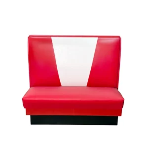 AAA Furniture Wholesale VB42S-DUCE GR5 Duce Booth, V-Shape Back and Upholstered Seat, Grade 5 Uph