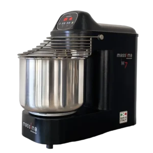 AMPTO MASSIMA M7 Countertop Spiral Mixer with 10,5 qt Fixed Bowl, 15.4 lbs Dough Capacity, 1/2 hp
