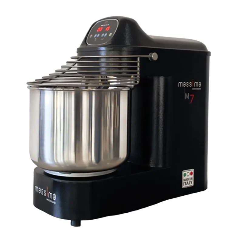 AMPTO MASSIMA M7 Countertop Spiral Mixer with 10,5 qt Fixed Bowl, 15.4 lbs Dough Capacity, 1/2 hp
