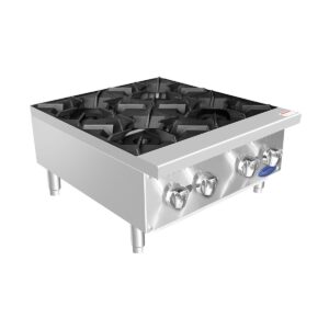 Atosa USA ACHP-4 24″ Countertop Gas Hotplate with (4) Burners, Manual Controls, 128.000 BTU