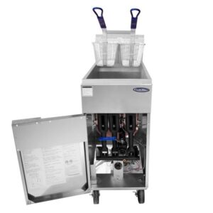 Atosa USA ATFS-40 15″ Floor Model Natural Gas Fryer, 40 lbs