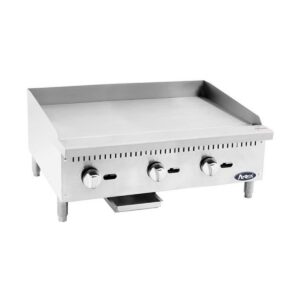 Atosa USA ATTG-36 36″ CookRite Countertop Gas Griddle with Thermostatic Controls, 75.000 BTU