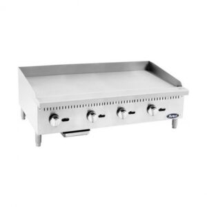 Atosa USA ATMG-48 48″ CookRite Countertop Gas Griddle with Manual Controls, 120.000 BTU