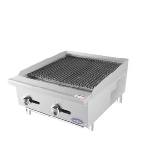 Atosa USA ATRC-24 24″ Countertop Gas Charbroiler, (2) Stainless Steel Burners with Manual Controls