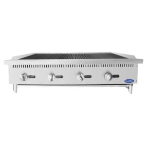 Atosa USA ATRC-48 48″ Countertop Gas Charbroiler, (4) Stainless Steel Burners with Manual Controls