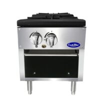 Atosa USA ATSP-18-1L 18″ Gas Stock Range (Stove) w/ (1) Three Ring Burner, Low Height, Manual Control, 80.000 BTU