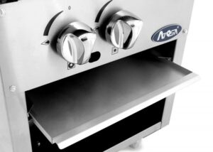 Atosa USA ATSP-18-1 18″ Gas Stock Range (Stove) w/ (1) Three Ring Burner, Manual Control, 80.000 BTU