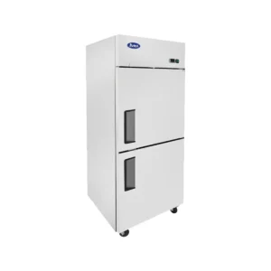 Atosa USA MBF8007GR 29″ One Section Reach-In Freezer w/ Right Hinged 2 Half Solid Doors, 21 cu. ft.