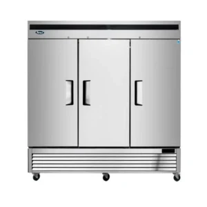 Atosa USA MBF8504 81″ Three Section Reach-In Freezer w/ 3 Solid Doors, Bottom Mount, 68 cu. ft.