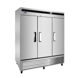 Atosa USA MBF8504 81″ Three Section Reach-In Freezer w/ 3 Solid Doors, Bottom Mount, 68 cu. ft.