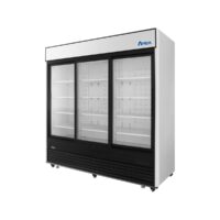 Atosa USA MCF8729GR 81″ 3-Section Merchandiser Refrigerator with Glass Door, 68 cu. ft.