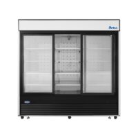 Atosa USA MCF8729GR 81″ 3-Section Merchandiser Refrigerator with Glass Door, 68 cu. ft.