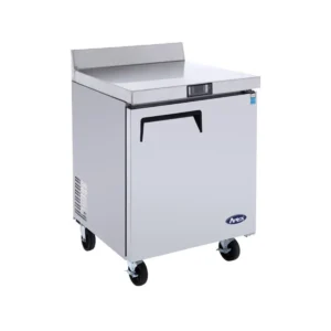 Atosa USA MGF8408GR 27″ 1-Section Worktop Refrigerator w/ 1 Door, 7.2 cu. ft. (with Backsplash)