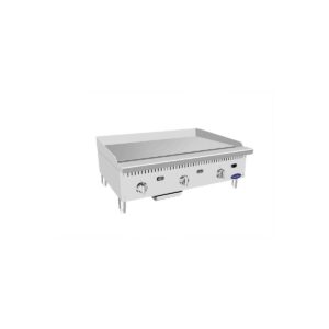 Atosa USA ATTG-36 36″ CookRite Countertop Gas Griddle with Thermostatic Controls, 75.000 BTU