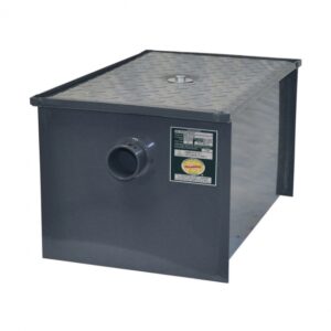 BK Resources BK-GT-50 17.5″ Grease Trap/ 50 lbs. Grease Cap. – 25 Gal/Min without Hub Connections