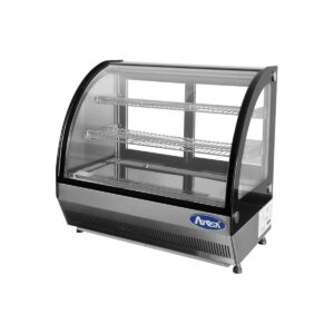 Atosa USA CRDC-46 35″ Full Service Countertop Refrigerated Display Case with Sliding Glass Door, 2 Shelves – 4.6 cu. ft.