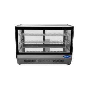 Atosa USA CRDS-56 35″ Full Service Countertop Refrigerated Display Case with Sliding Glass Door, 2 Shelves – 5.6 cu. ft.