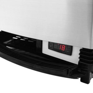 Turbo Air CRT-77-2R-N 16″ Full Service/Self Service Countertop Refrigerated Display Case with Hinged Glass Door, 3 Shelves – 3 cu. Ft.