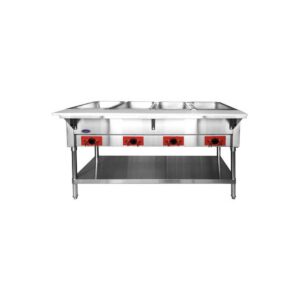 Atosa USA CSTEA-4C 58″ Cookrite Steam Table, (4) Open Pan Wells