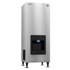 Hoshizaki DKM-500BAJ 545 lb Floor Model Crescent Ice Dispenser – 200 lb Storage, Bucket Fill, 115v