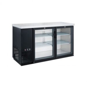 Dukers Appliance Co DBB48-H2 49″ Refrigerated Back Bar Cabinet w/ 2 Glass Doors, 11.23 Cu Ft