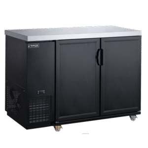 Dukers Appliance Co DBB48-M2 Refrigerated Back Bar Cabinet w/ 2 Solid Doors, 11.23 Cu Ft