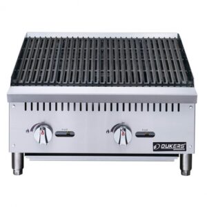 Dukers Appliance Co DCCB24 24″ Countertop Gas Radiant Charbroiler w/ (2) Burners, 70.000 BTU