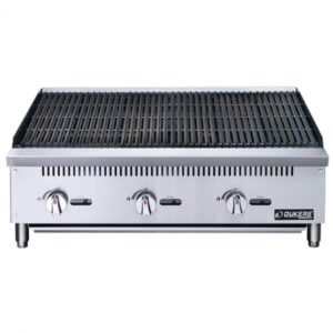 Dukers Appliance Co DCCB36 36″ Countertop Gas Radiant Charbroiler w/ (3) Burners, 105.000 BTU