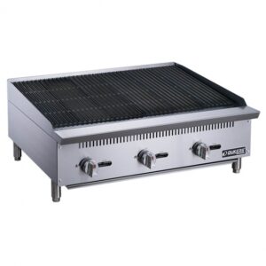 Dukers Appliance Co DCCB36 36″ Countertop Gas Radiant Charbroiler w/ (3) Burners, 105.000 BTU
